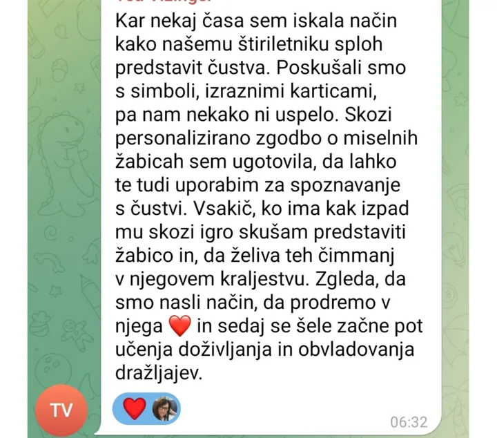 Sporočilo starša