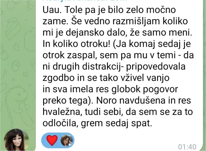 Sporočilo starša